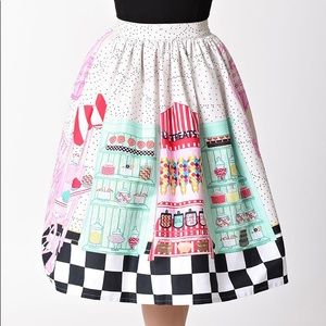 Unique Vintage Candy Shop Skirt